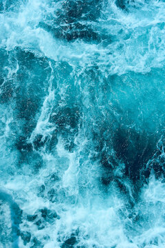 Aerial view of the ocean wave