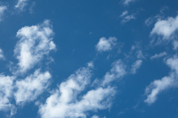 Fototapeta premium Blue Sky With Scattered Clouds