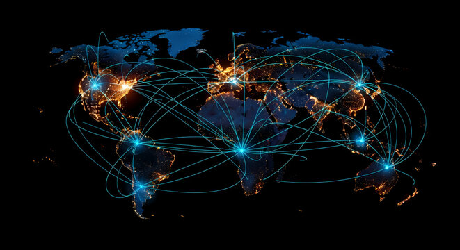 Global network connectivity concept