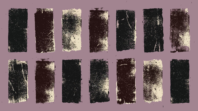 Ink roller stamp texture purple