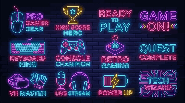 Neon Signage for Gaming and Esports Enthusiasts