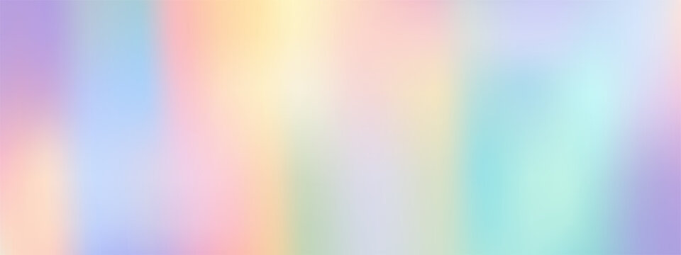 Holographic chrome texture background with glowing pastel light and futuristic iridescent shine.