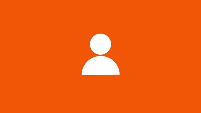 User animated icon with alpha channel. Perfect for project and Explainer Video