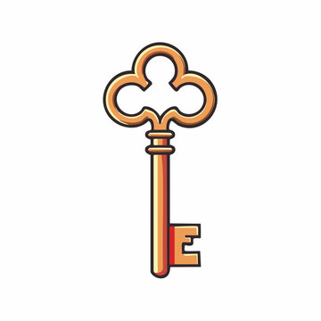 Vintage Skeleton Key Illustration