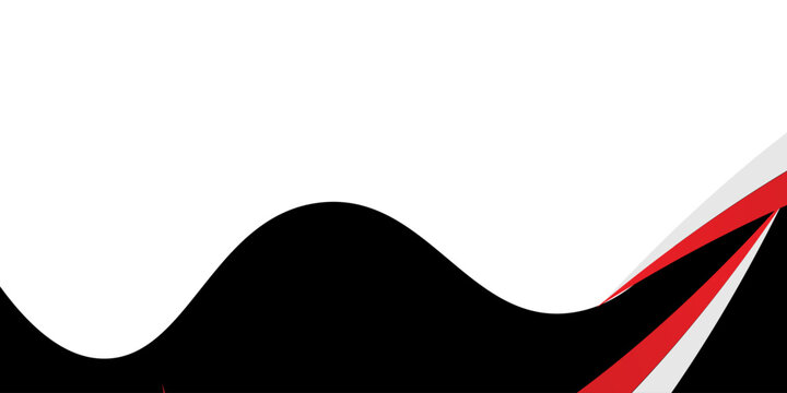 abstract red and blak business banner background with dynamic curves composition