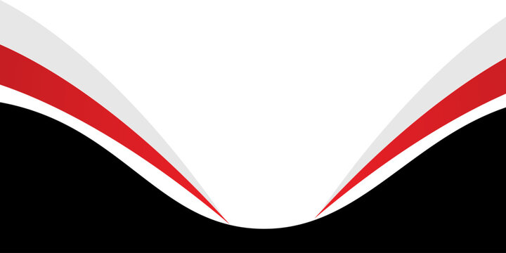 abstract red and blak business banner background with dynamic curves composition