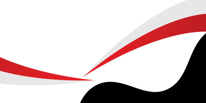 abstract red and blak business banner background with dynamic curves composition