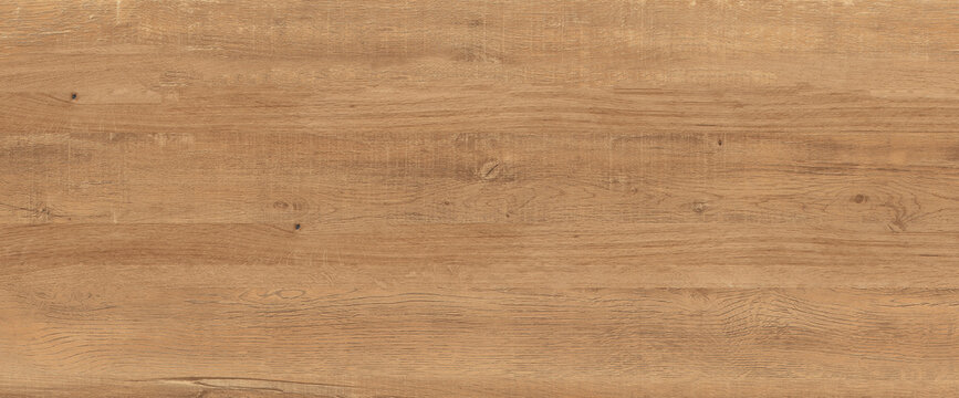 Natural oak wood texture background, light brown timber surface with organic grain patterns, rustic wooden plank material for interior design