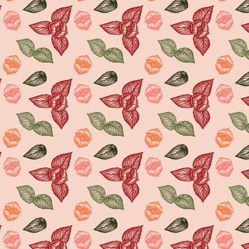 hot lips flower psychotria elata colorful seamless pattern, bright flor do beijo tropical texture, vibrant amazon floral repeat print