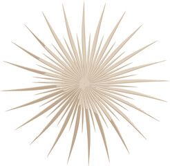 Naklejka premium Sunburst graphic element displays sharp rays radiating from a central focal point area.