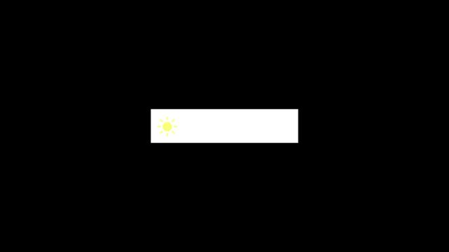 Glowing speaker volume with alpha channel, Speaker volume animation with transparent background 4k animation.
