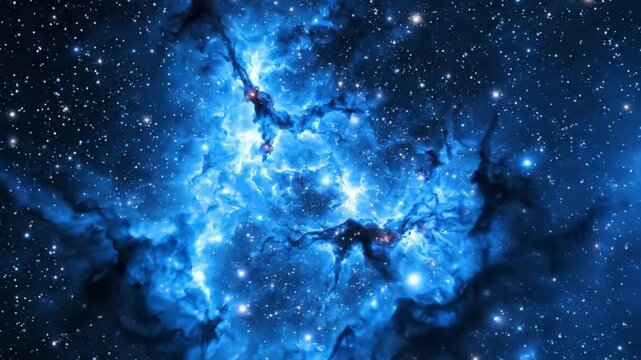 A stunning celestial event unfolds in the vast galaxy with nebula, stars, space, clouds, and cosmos.