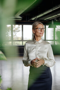 Portrait of confident businesswoman in office