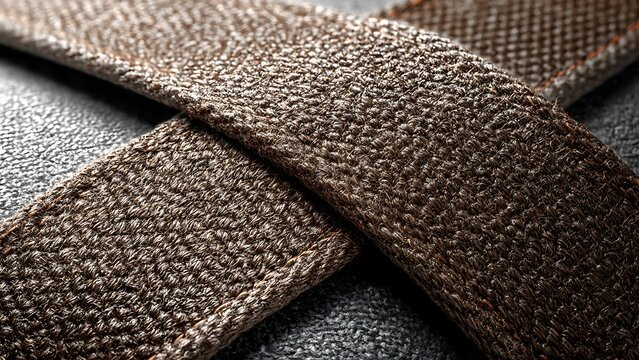 Close up of textured fabric surface with raised pattern.