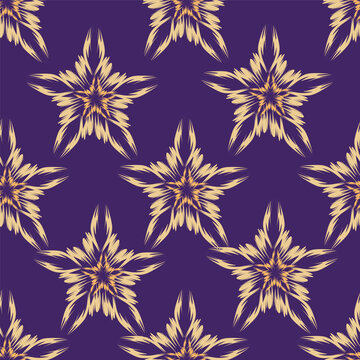 beautiful digital flower allover seamless design vector pattern ethnic