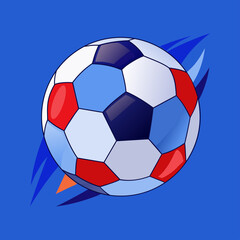 Fototapeta premium Modern Football Ball Vector Illustration