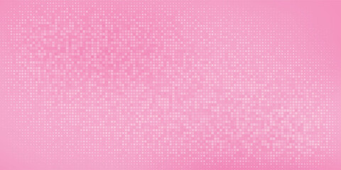 Fototapeta premium Modern Minimalist Pink Halftone Pixel Grid Pattern