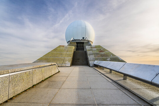 Radar dome on the Grand Ballon summit in France