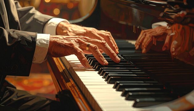 Playing piano