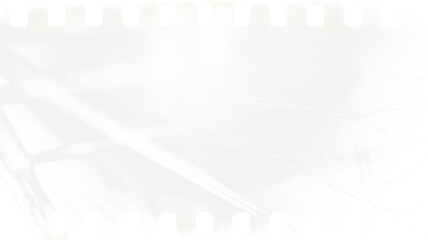 Fototapeta premium Transparent png vintage film frame overlay with realistic scratches smudges hairs dust and grunge texture on white background distressed retro photo effect design template gradient shadow vignette