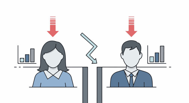 Business partnership breakdown, data decline and communication gap