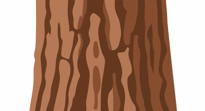 A close-up illustration of a textured brown tree bark pattern