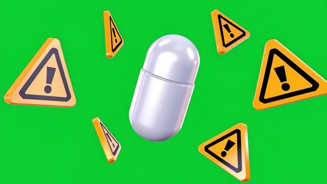 Medication Hazard Alert Illustration