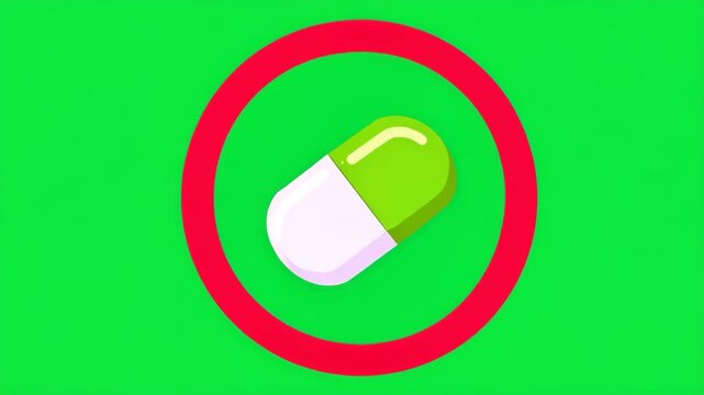 Prohibited Capsule Medication Illustration
