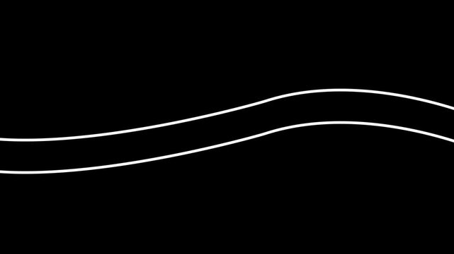Mail box moving animation, sending letter animation, message box, Send mail, on a black background, with 4k video animation.