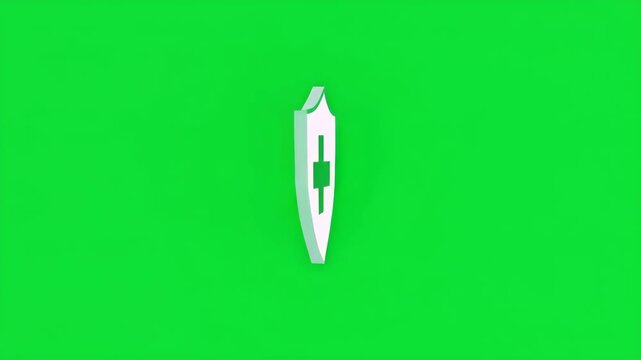 Minimal Medical Shield Icon Illustration