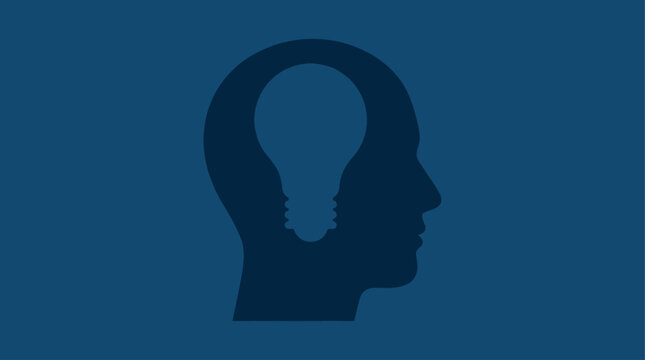 Creative thinking and innovation concept.