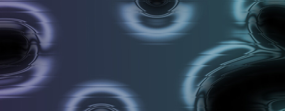 Abstract digital art with glowing blue and purple orbs on a dark background, futuristic concept