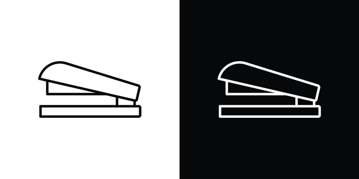 Stapler icon in editable outlined, Vector EPS10
