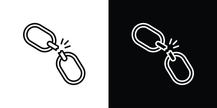Weakness icon in editable outlined, Vector EPS10