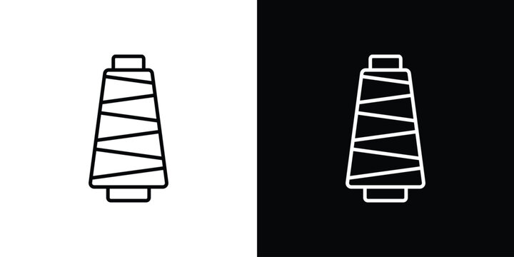 Yarn icon in editable outlined, Vector EPS10