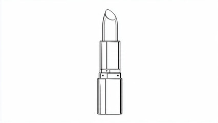 Lipstick in a makeup tube standing upright © Muhammad