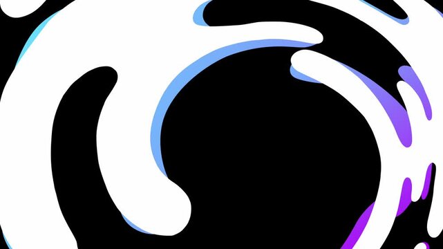 Liquid wave animation with transparent background