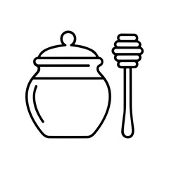 Honey jar with dipper stick. © napitupuluanikvscn