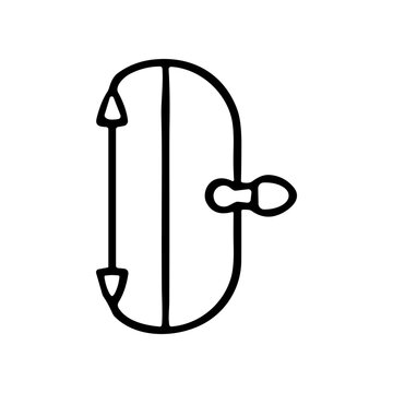 Detailed illustration of a door lock.