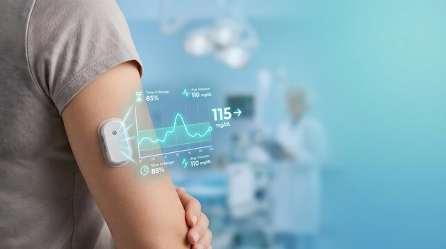 Continuous Glucose Monitoring Device and Digital Diabetes Tracking