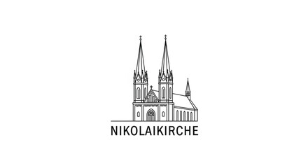 Fototapeta premium Nikolaikirche Church Building Architecture.