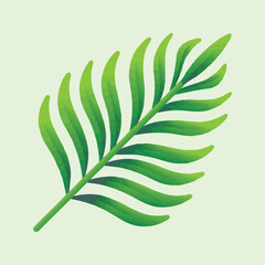 Modern Monstera Leaf Icon with Blue and Green Gradient © Ahmad