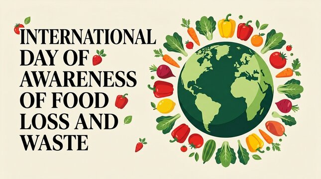 International day of awareness of food loss and waste campaign graphic