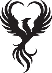 Fototapeta premium Heart Wing Phoenix