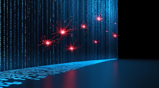 Binary Code Shield Wall