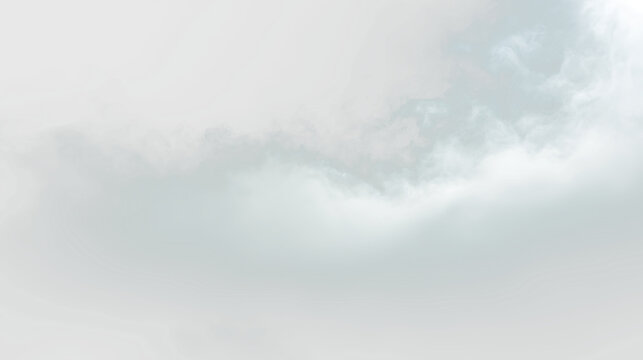 White clouds floating in the sky with a soft gray backdrop during a cloudy day, PNG with a light overlay
