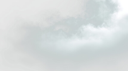 Obraz premium Soft gray clouds drifting across a light sky, creating a misty atmosphere above the horizon during a cloudy day, PNG with a light overlay