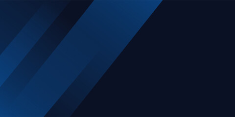 Obraz premium Blue background with abstract box rectangle geometric shapes modern element for banner, presentation design and flyer