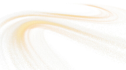 Transparent png image of swirling golden glitter dust particles forming abstract circular trails and light waves with glowing gold and white sparkle overlay design on transparent background blue deep © Oleg