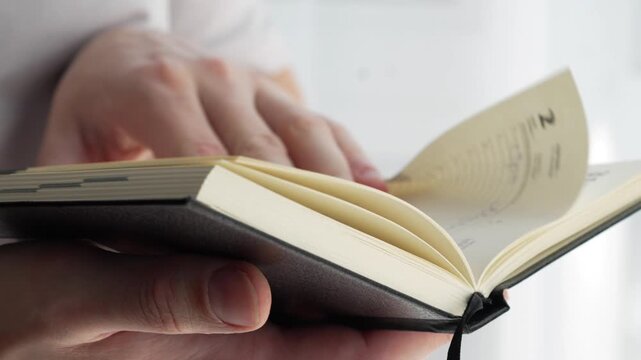 Close-up of a paper notebook
